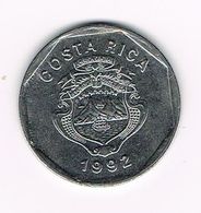 //  COSTA RICA  10 COLONES  1992 - Costa Rica