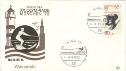 GERMANY 1972 Olympic Games Munich Olympic Cancel Water Skiing KIEL 72 - Wasserski