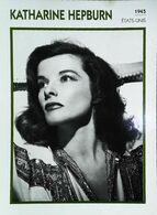 Katharine HEPBURN  (1949)  Portrait Star Cinéma . Photo-Fiche Filmographie . Collection Edito Service - Fotos