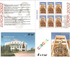 Moldova 2002 .EUROPA 2002 (Circus). Booklet Of 6 Stamps.  Michel # 429 MH - Moldavie