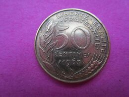 Pièce France 50 CENTIMES MARIANNE - BRONZE-Aluminum De 1963 - 50 Centimes