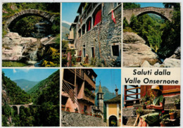 SALUTI   DALLA  VALLE   ONSERNONE              (VIAGGIATA) - Onsernone