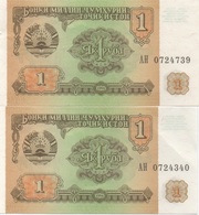 Tadjikistan : 1 Rouble 1994 UNC (avec 1 Tout Petit Défaut Ou Pli) Prix Par Billet - Tagikistan