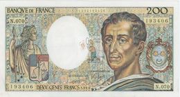 MONTESQUIEU 200 FRANCS - 1989 - N.070 - O° - COTE IPCbanknotes: 35 Euros - 200 F 1981-1994 ''Montesquieu''