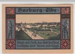 (D1210) Geldschein 50 Pf. Notgeld Harburg A. Elbe 1921 - Other & Unclassified
