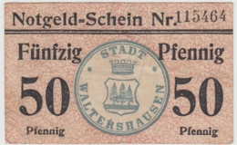 (D1208) Geldschein 50 Pf. Notgeld D. Stadt Waltershausen 1920/21 - Otros & Sin Clasificación