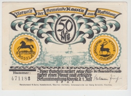 (D1204) Geldschein 50 Pf. Notgeld D. Gemeinde Rossla Am Kyffhäuser 1921, Motiv 5 - Other & Unclassified