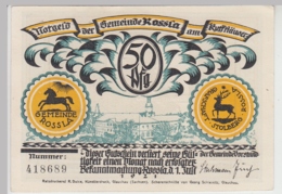 (D1203) Geldschein 50 Pf. Notgeld D. Gemeinde Rossla Am Kyffhäuser 1921, Motiv 4 - Otros & Sin Clasificación