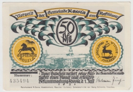 (D1201) Geldschein 50 Pf. Notgeld D. Gemeinde Rossla Am Kyffhäuser 1921, Motiv 2 - Sonstige & Ohne Zuordnung