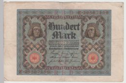 (D1196) Geldschein Reichsbanknote 100 Mark 1920 - Other & Unclassified