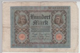 (D1192) Geldschein Reichsbanknote 100 Mark 1920 - Andere & Zonder Classificatie