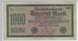 (D1171) Geldschein Reichsbanknote 1000 Mark 1922 - Otros & Sin Clasificación