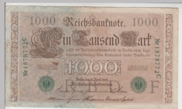 (D1089) Geldschein Reichsbanknote, 1.000 Mark 1910 - Sonstige & Ohne Zuordnung