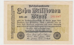 (D1072) Geldschein Reichsbanknote, 10 Millionen Mark 1923, Inflation - Otros & Sin Clasificación