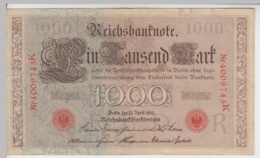 (D1063) Geldschein Reichsbanknote, 1.000 Mark 1910 - Sonstige & Ohne Zuordnung