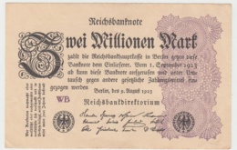 (D1046) Geldschein Reichsbanknote, 2 Millionen Mark 1923, Inflation - Sonstige & Ohne Zuordnung