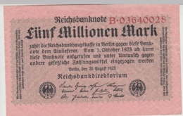 (D1045) Geldschein Reichsbanknote, 5 Millionen Mark 1923, Inflation - Altri & Non Classificati