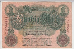 (D1013) Geldschein Reichsbanknote, 50 Mark 1910 - Autres & Non Classés