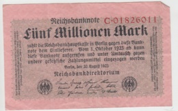 (D999) Geldschein Reichsbanknote, 5 Millionen Mark 1923, Inflation - Autres & Non Classés