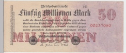 (D987) Geldschein Reichsbanknote, 50 Millionen Mark 1923, Inflation - Sonstige & Ohne Zuordnung