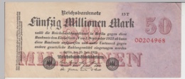 (D983) Geldschein Reichsbanknote, 50 Millionen Mark 1923, Inflation - Altri & Non Classificati