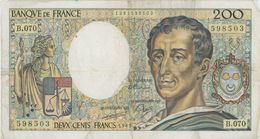 MONTESQUIEU 200 FRANCS - 1989 - B.070 - O - COTE IPCbanknotes: 20 Euros - 200 F 1981-1994 ''Montesquieu''