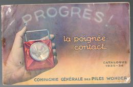 Beau Catalogue Couleur WONDER "boitier Contact" 1935-36 (M0561) - Werbung