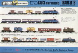 Catalogue WRENN 1974 Supplement - By LIMA N Gauge Micromodels - Train Sets - Englisch