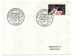 1964-Cachet  Commémoratif  PARIS-75-" 37° Congrès National Sté Philatéliques " Tp Philatec Seul - Gedenkstempel