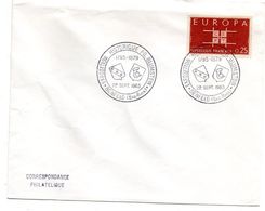1963-Cachet  Commémoratif  BENFELD-67-"Expo Historique FD.BLUMSTEIN   " Tp Europa  Seul - Matasellos Conmemorativos