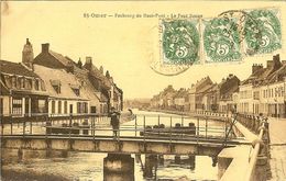 62 SAINT OMER FAUBOURG DU HAUT PONT LE PONT ROUGE EN 1928 - Saint Omer