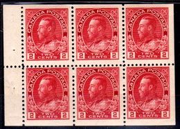 B230-Canada 1911-18 (++/+o) MNH/LH - Un Valore Linguellato - Senza Difetti Occulti - - Booklets Pages