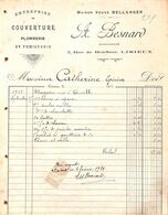 Lisieux - Entreprise De Couverture Plomberie Et Fumisterie A Besnard 1914 (timbre) - 1900 – 1949