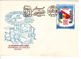 Romania , Roumanie , 1989 , Saveni Philatelic Exhibition 23 August ,special Cancell - Marcofilia