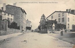 Saint Symphorien De Lay        42      Route Nationale Et Rue Tête Noire      (voir Scan) - Autres & Non Classés