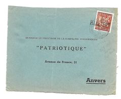 N° 762  Naamstempel HAALTERT Op Ambulant POPERINGHE/BRUSSEL 2  25.08.1948  Voorzijde/devant De Lettre - 1948 Export