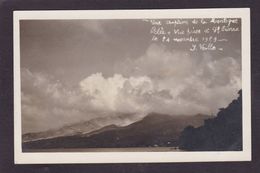 CPA Martinique Saint Pierre Catastrophe Mont Pelé éruption Volcan Carte Photo Veille Non Circulé - Other & Unclassified