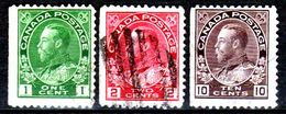 B242-Canada 1911-18 (sg/o) NG/Used - Senza Difetti Occulti - - Single Stamps