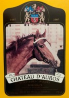 15453 - Château D'Auros 1987 Bordeaux Réserve Des Cavaliers - Paarden