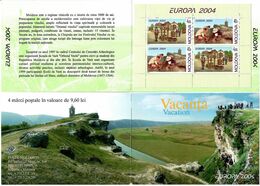 Moldova 2004 . EUROPA 2004. Booklet Of 4 (2 Sets In Chess Order).  Michel # 487-88 MH - Moldavie