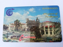 BARBADOS   $60- Gpt Magnetic     BAR-3D 3CBDD   360 YEARS OF PARLIAMENT   Very Fine Used  Card  ** 2862** - Barbados (Barbuda)