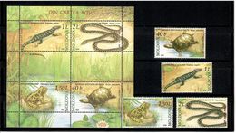 Moldova 2005 . Reptiles. 4v: 40b, 1L, 1.5L, 2L + S/S .  Michel # 524-27 + BL 35 - Moldova