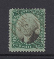 US Sc RB2b, Used, Manuscript Cancel - Fiscali