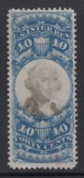 US Sc R114, Used, Light Cut Cancel, Gem Example - Steuermarken