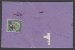 US Sc RB2a, Used On Document (Violet Sachet Powder, J. & E. Atkinson Of London) - Fiscali