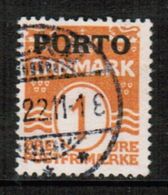 DENMARK  Scott # J 1 VF USED (Stamp Scan # 717) - Port Dû (Taxe)
