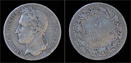 Belgium Leopold I 5 Frank 1847 - 5 Francs