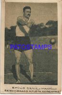 139356 ARGENTINA SPORTS EMILIO ORTIZ ATLETA ATLETISMO AUTOGRAPH NO POSTAL POSTCARD - Sportsmen