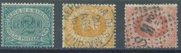 SAN MARINO - USED/OBLIT. - 1877 - CIFRA 2,5 AND 20 CENTS - Sassone 1 2 4 -  Lot 21982 - Used Stamps