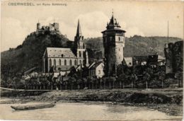 CPA AK Oberwesel Mit Ruine Schonburg GERMANY (1011124) - Oberwesel